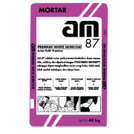 BPI AM 87 ACIAN DI ATAS BETON & PLASTER WARNA PUTIH 20KG